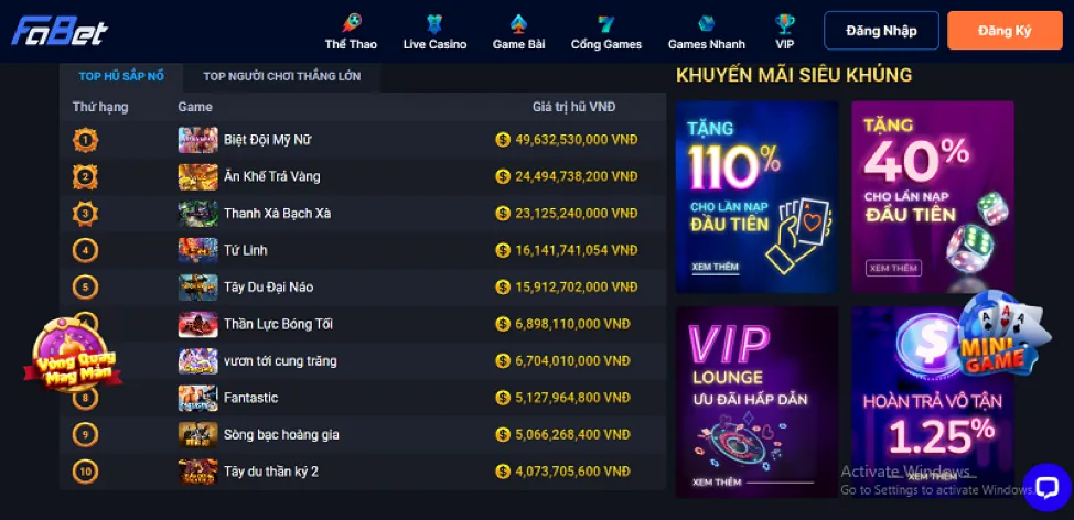 Khắc phục sự cố đăng nhập 77win1